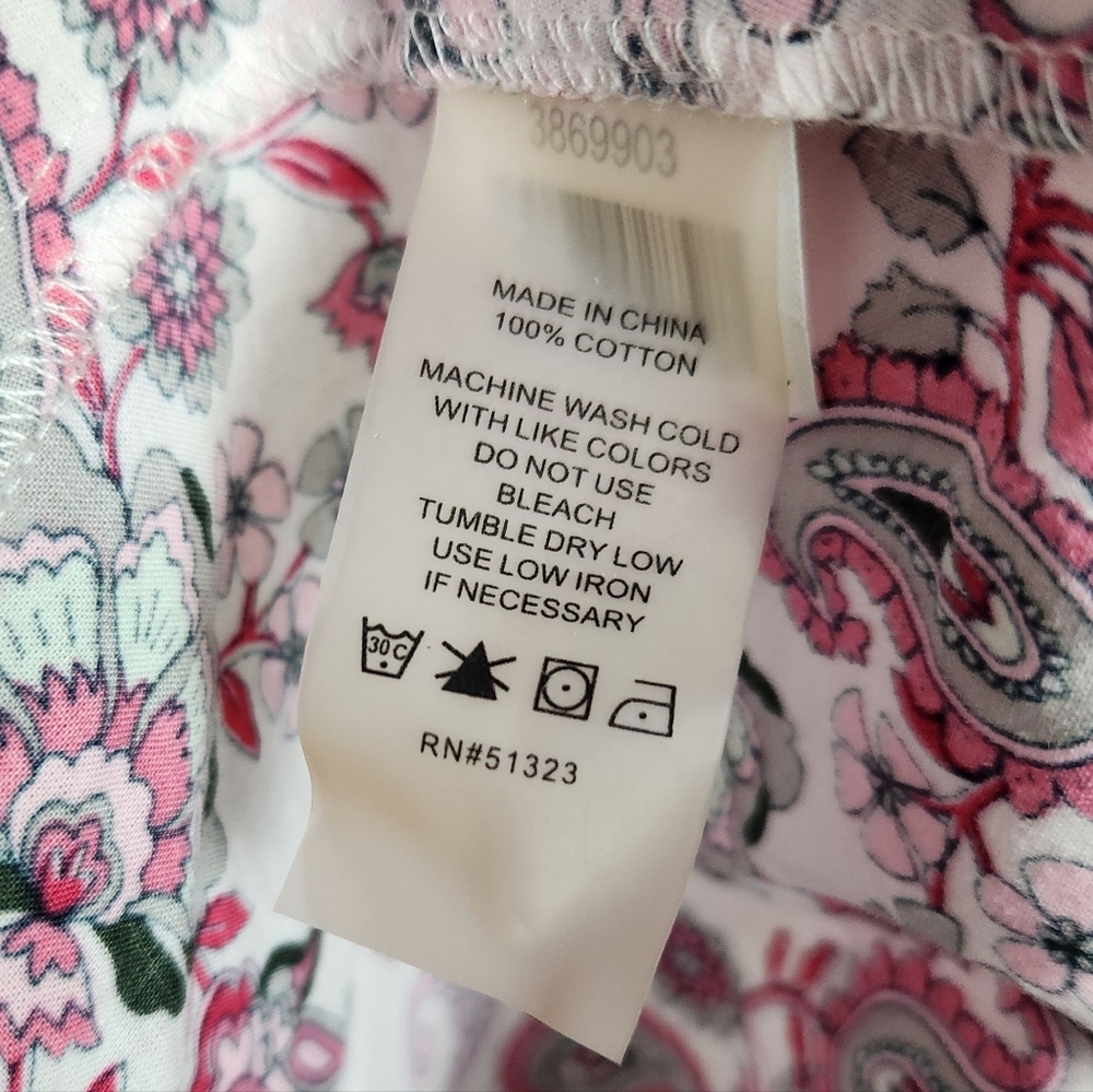 Court & Row Devon Classic Fresh Peony Paisley Floral Shirt Dress Womens Size 4 - Picture 14 of 15